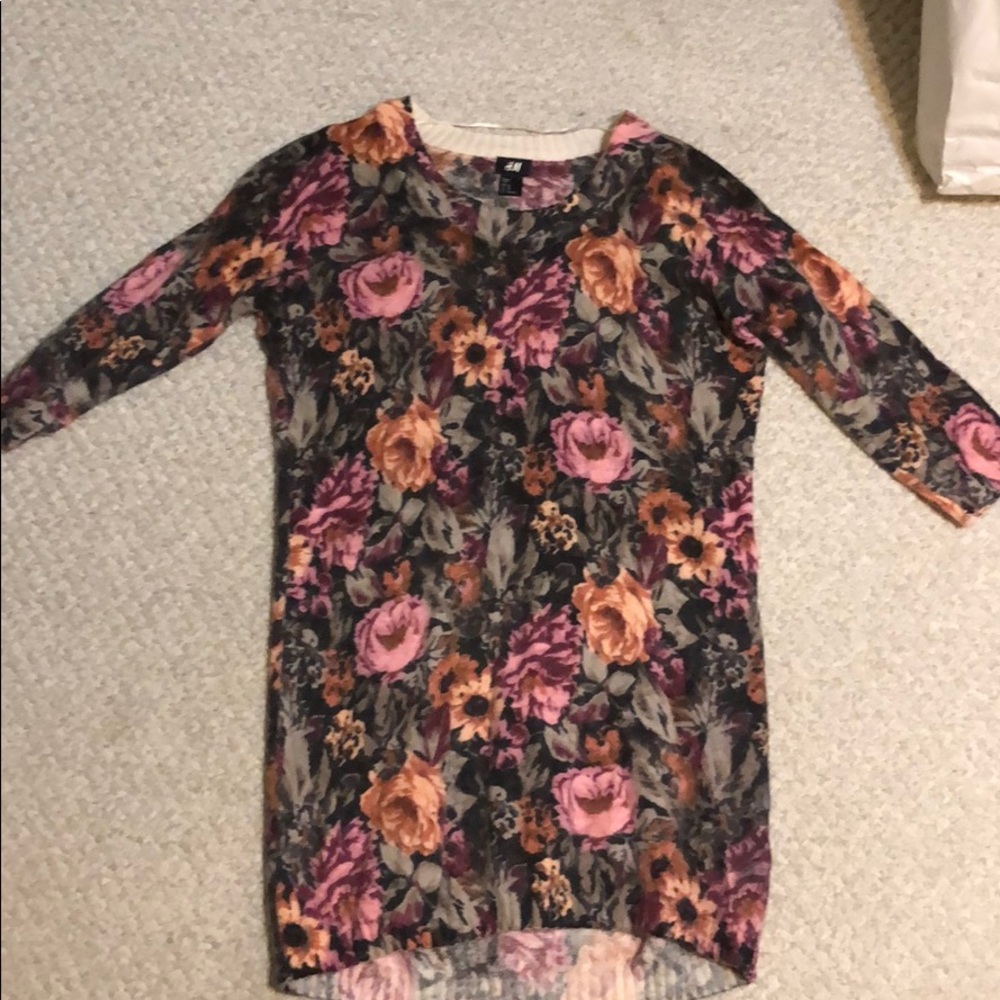 Floral Sweater Dress